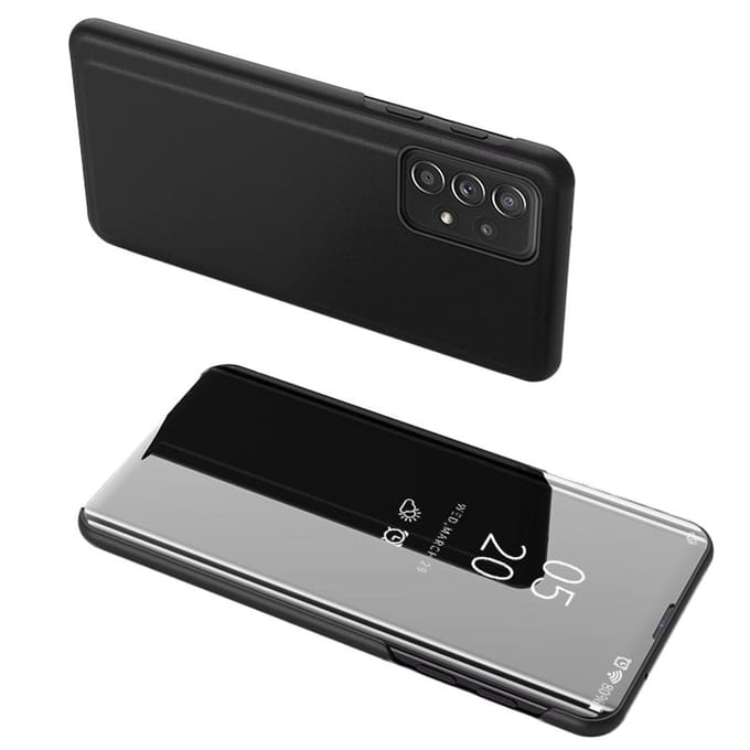 Hurtel Clear View Case Flip Cover for Samsung Galaxy A73 Black