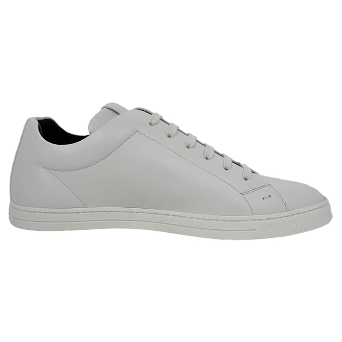 Fendi lage sneakers met logo-print in wit leer