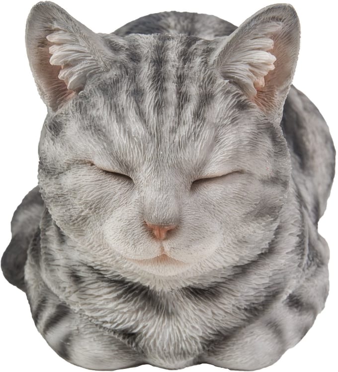 Dromende kat 17x19x34cm - Tuinbeeld - Dierenbeeld