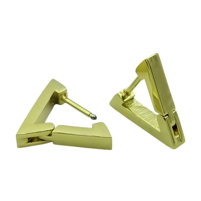 Driehoek oorbellen - Premium gold-plated staal - Goudkleurig
