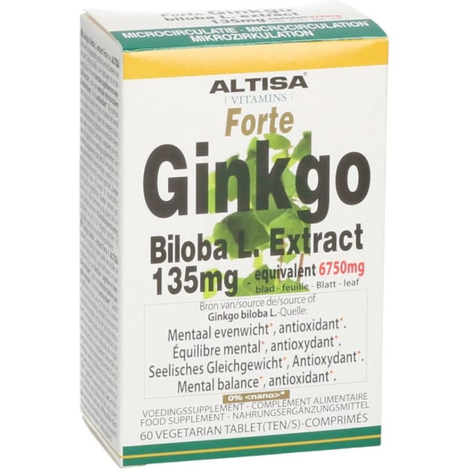 Altisa® Ginkgo Biloba Forte 135 mg 60 Capsules