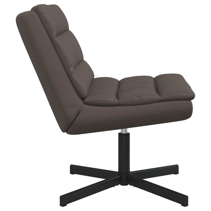 vidaXL Draaistoel Bruin 63 x 75 x 76 cm Glanzend PU