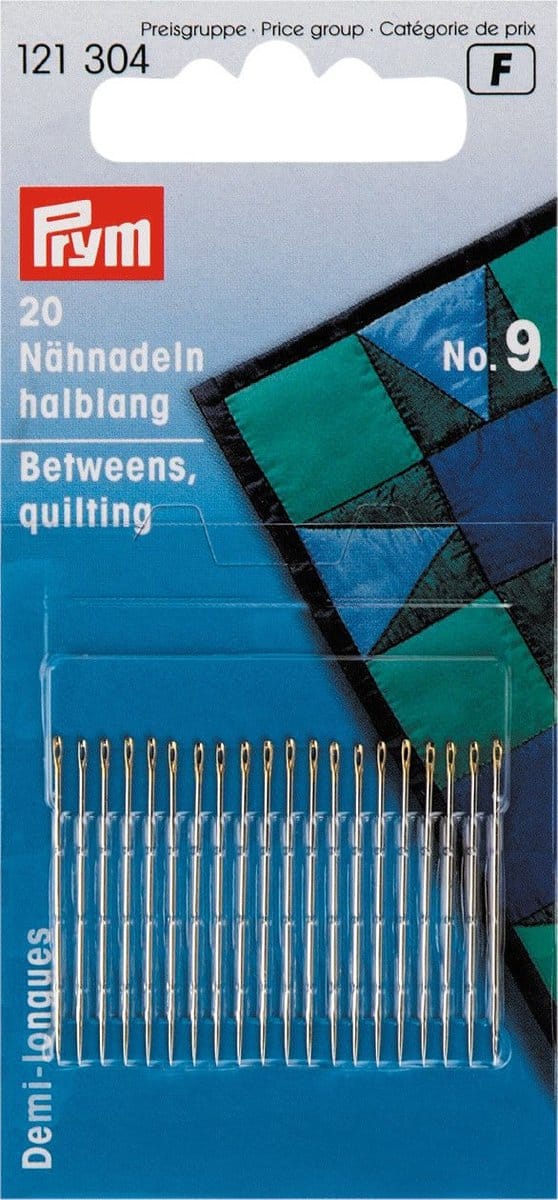 Naainaalden halflang staal No. 9 zilverkleurig 0,60x28mm 20 st.