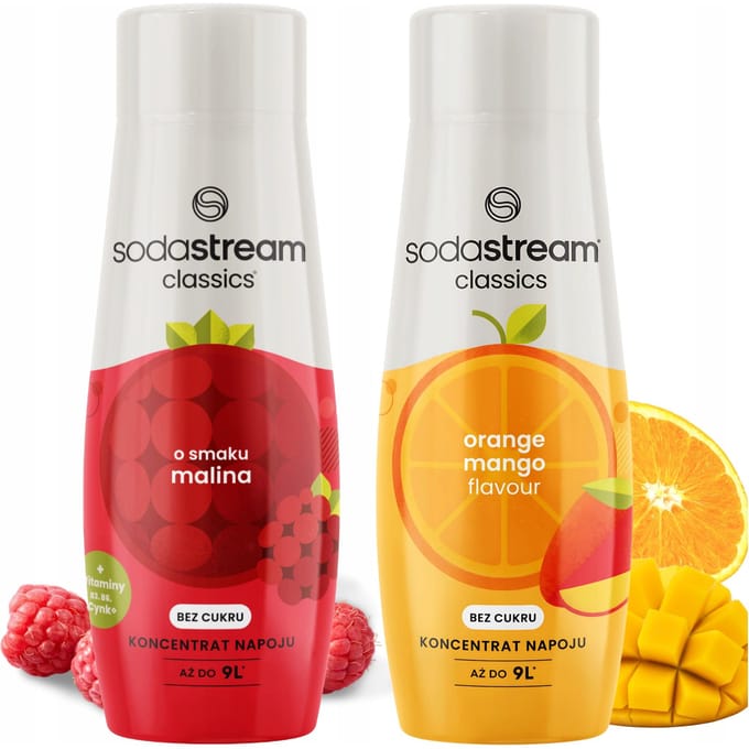 SodaStream Syropy - Malina Zero - Orange Mango - Zonder Suiker