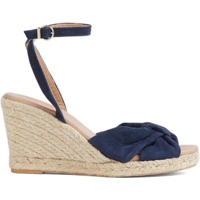LK Bennett Angela Wedge Espadrilles Navy Maat: 37 | Espadrilles Outlet | Dames | Blauw