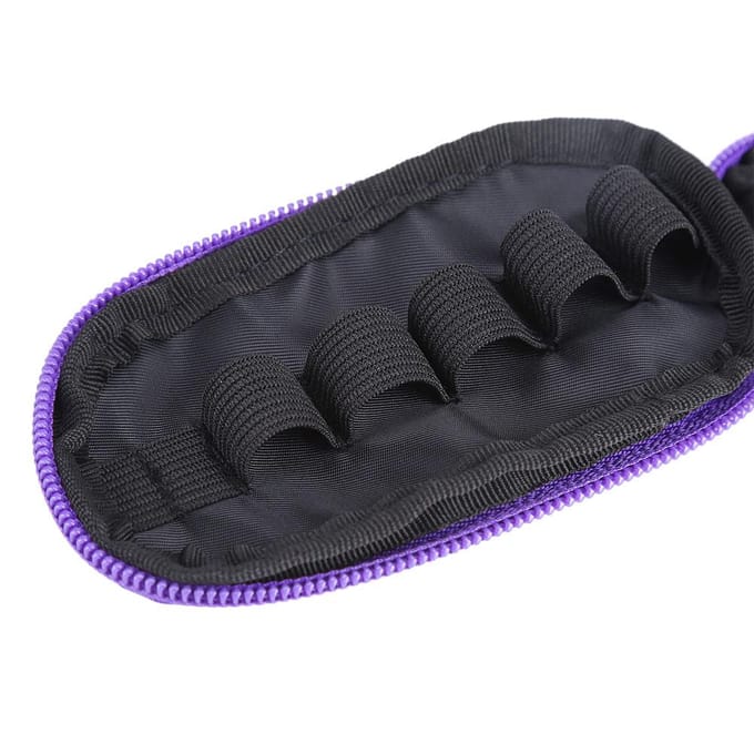 Porte-clés portable Style 10 Compartiments 23ML Étui Sac de Rangement pour Huiles Essentielles (pourpre) blue