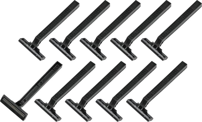 Benson Wegwerp scheermesjes - dubbele mesjes - unisex - 10 stuks