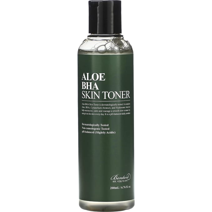 Benton, Aloe BHA Skin Toner, 6.76 fl oz (200 ml) gray