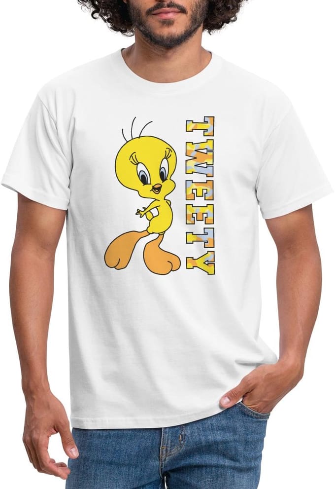 Looney Tunes Tweety Camouflage T-Shirt Heren