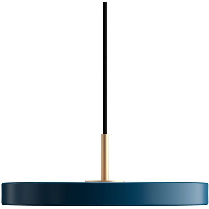 UMAGE LED hanglamp Asteria Mini, petrol/messing, Ø 31 cm