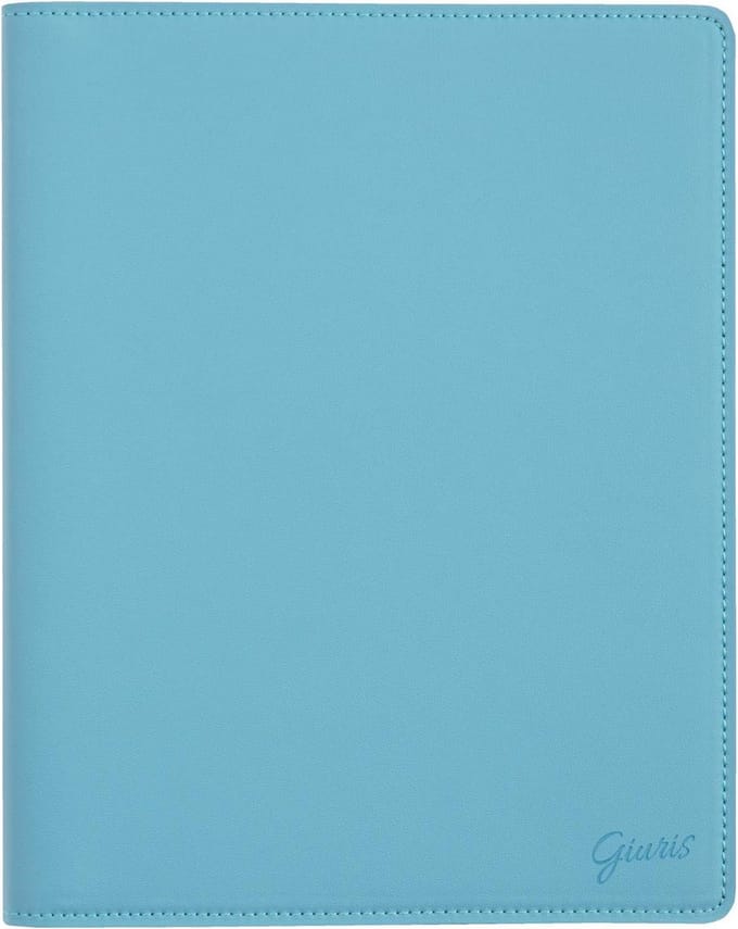 A5 Losbladige Binder 20 Ringen Blauw met Accessoires