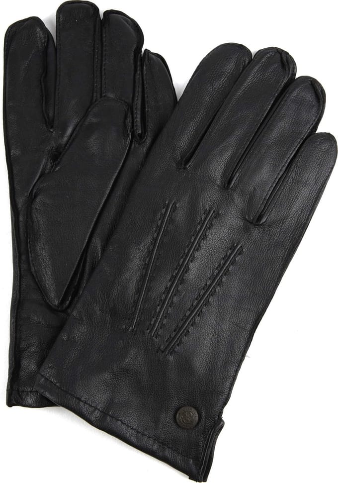 Laimbock handschoenen Dudley heren zwart gevoerd - 9