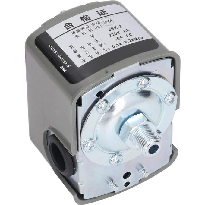 Waterpomp Drukschakelaar Instelbare Drukregelschakelaar 1 4in NPT Mannelijke Draad AC220V 10A