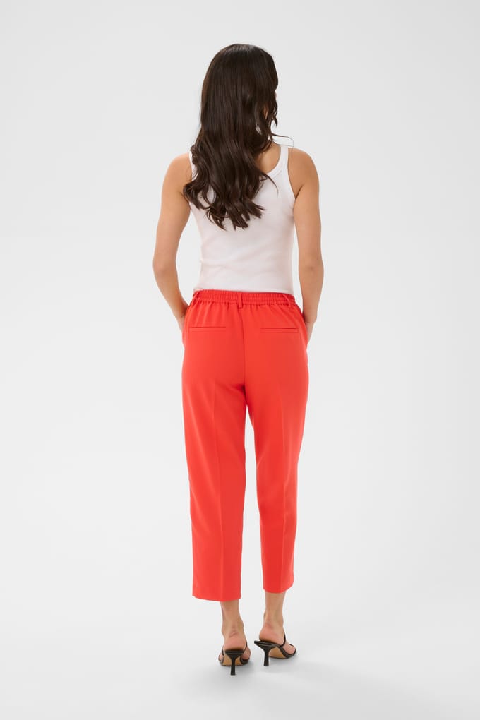 Damesbroek met hoge taille KAFFE Sakura Cropped