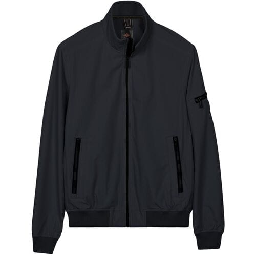Baileys Jack Full Zip Sleeve Pocket Solid Color Midden Grijs / male