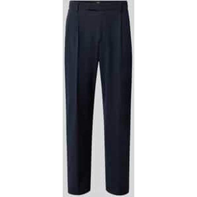 tapered fit broek met viscose, model 'Servo'