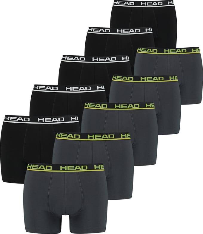 BOXERS Set van 10 HEAD Basic Boxers Boxershorts voor heren