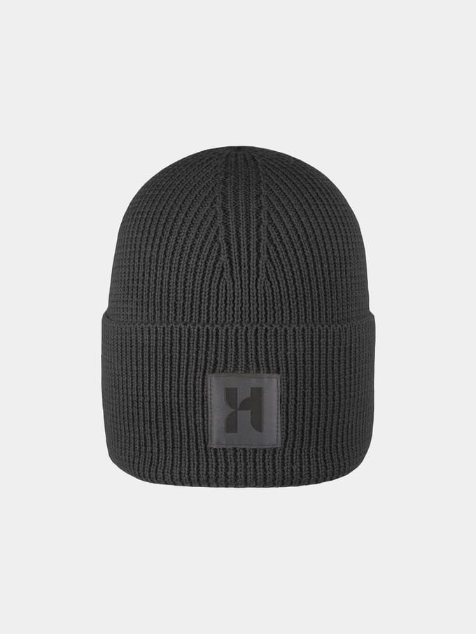 Hatland Darik Wollen Muts - Heren Mutsen - Black