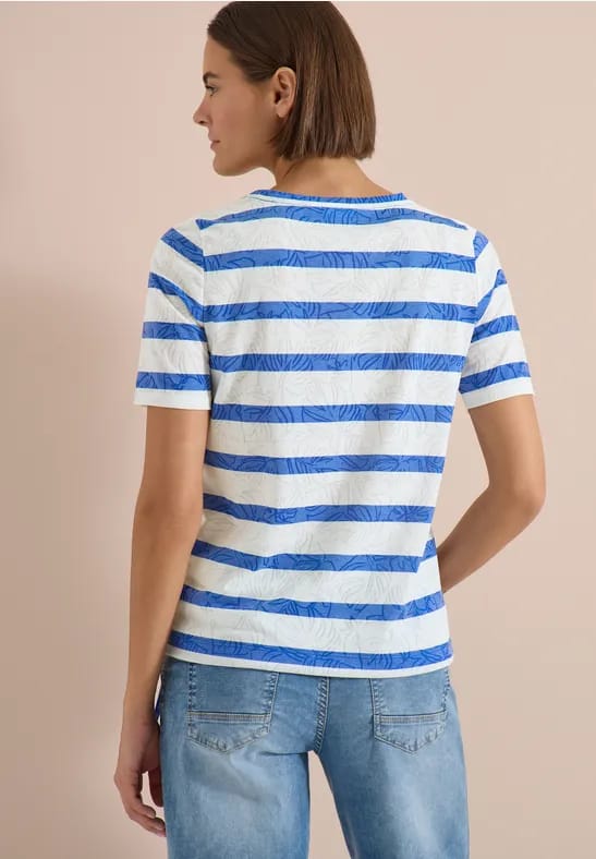 Shirt met burn-out look