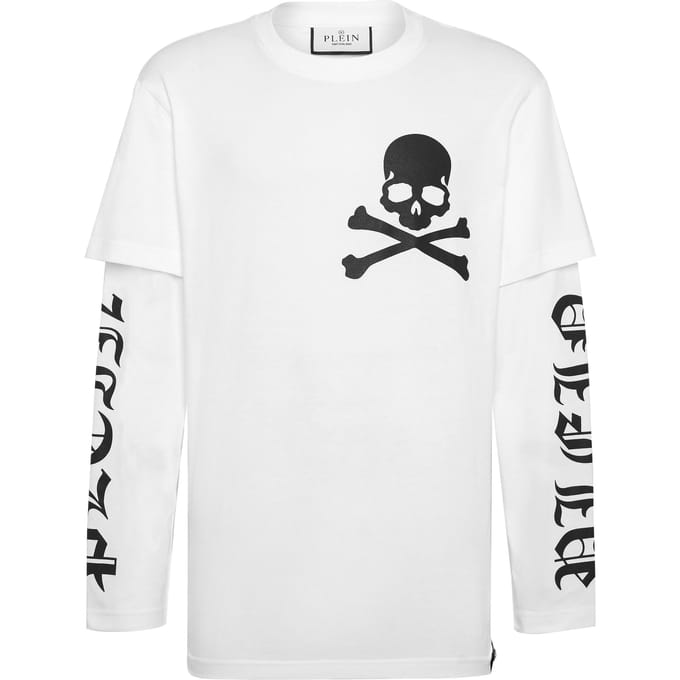 T-Shirt Ronde Hals Gothic Plein
