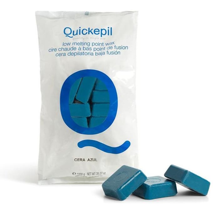 Quickepil Cire Dure Sans Bande Pour Épilation 1 Kg Bleu