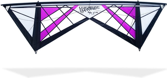 Stuntvlieger Revolution 1.5 Reflex RX Spider Web (vented) purple VSRV00224 Paars 236 x 79 cm