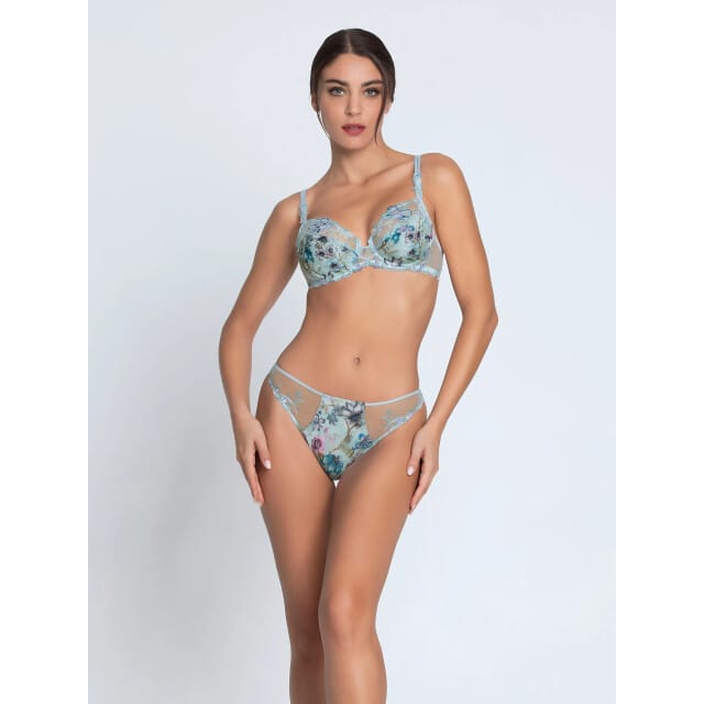 Lise Charmel string reve en fleurs Blauw L