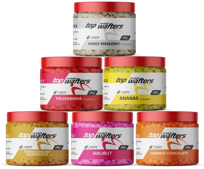 MatchPro Top Dumbell Wafters 6mm 20gr - Smaak : N-Butyric
