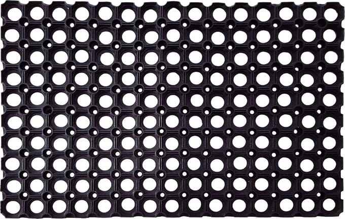 Rubber Ringmat 40 x 60 cm - Schoonloopmat - Deurmat voor binnen en buiten