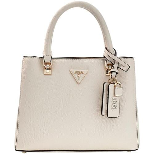 GUESS handtas schoudertas Noelle II Multi Compartment Satchel Bone crème