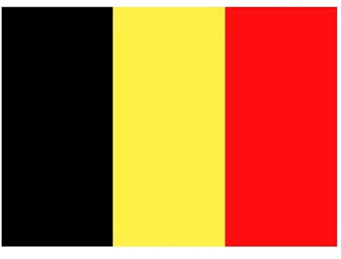 België Sticker - Vlag België - Zwart / Geel / Rood