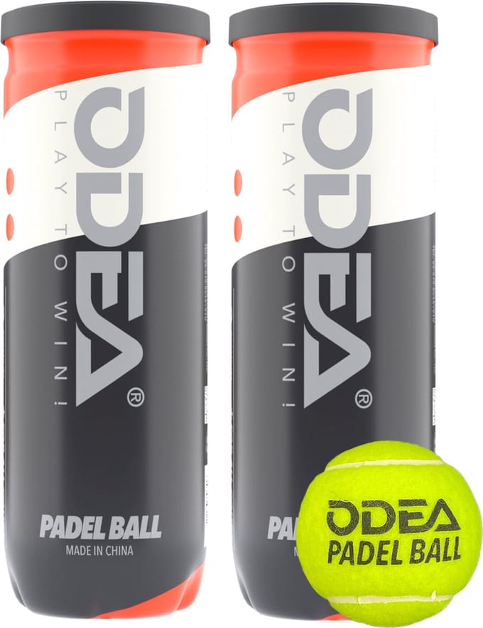ODEA® Padel ballen - 2 blikken - 6 ballen
