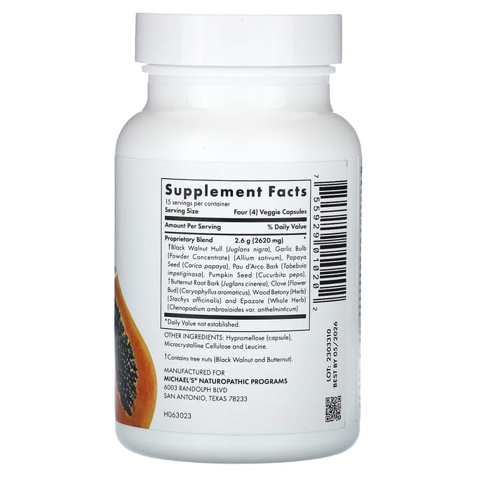 Michael's Naturopathic, Paraherbs, 60 Plantaardige Capsules