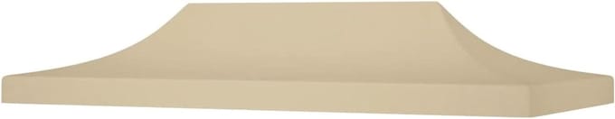 Partytentdak - Luifel - Buitenfeesten - Weerbestendige coating - 6 x 3 m - Beige