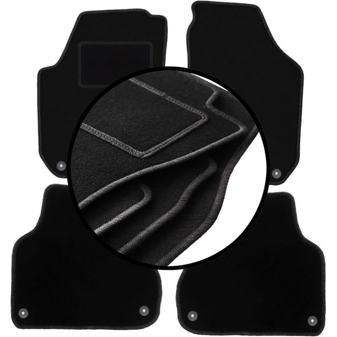 Complete set veloursmatten voor: Skoda Fabia II hatchback, stationwagen (2007-2014)