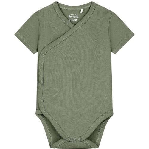 Prénatal overslagromper basis Light Khaki Green 62/68 unisex
