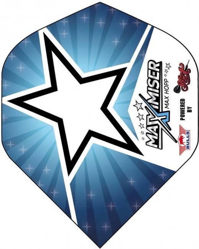Bull's Max Hopp Powerflite Blue Star - Dart Flights
