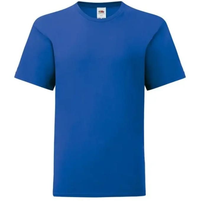 Fruit of the Loom - Kids´ Iconic T - Royal Blue - 152