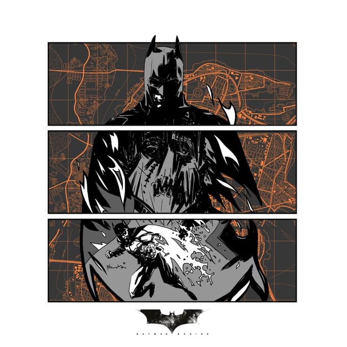 Batman Begins Gotham City Defender Heren T-Shirt - Wit - M