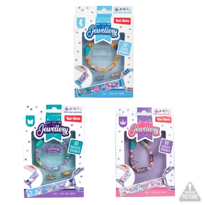 Toi-Toys Bracelet with Sticker Beads - 60 Stickers