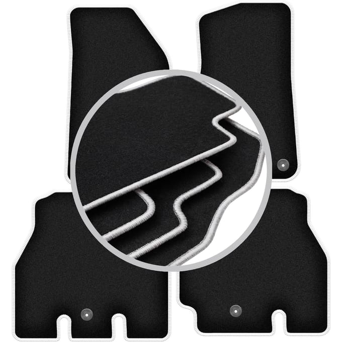 CARLUX-SILVER automatten voor: Jeep Wrangler JL 5-deurs (2018-2023)
