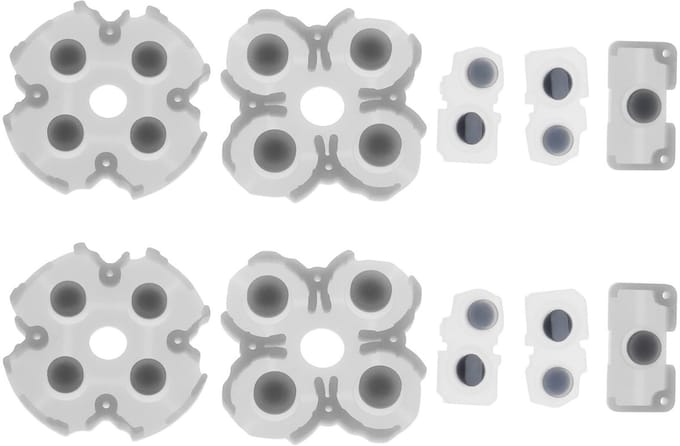 Allecto - Controller Rubber Silicone Knoppenpads - Voor PlayStation 5 - 2 Sets - Verbeterde grip - Schokabsorberend - Gemakkelijk te installeren - ...