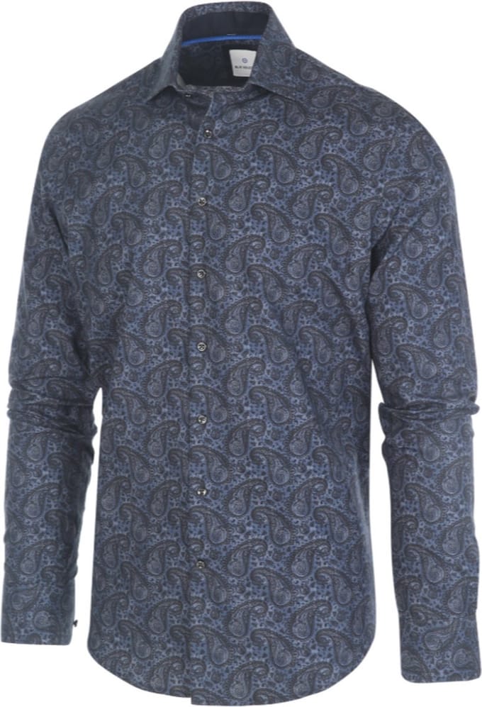 Blue Industry Overhemd Print Navy (1290 - 92)