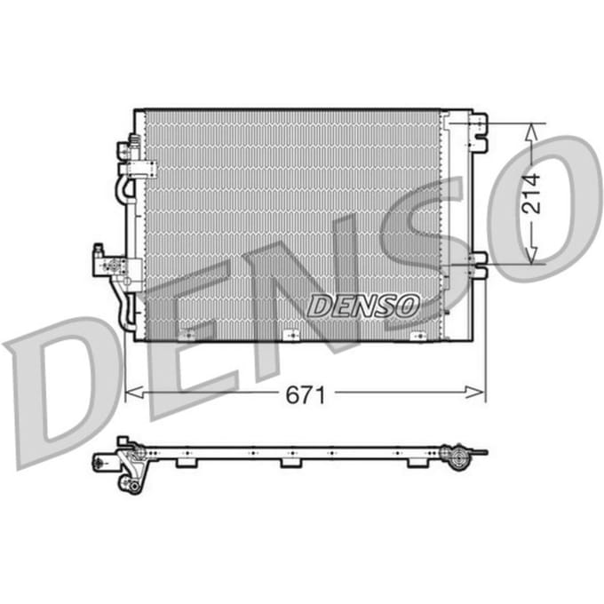 Condensator, airconditioning DENSO DCN20009