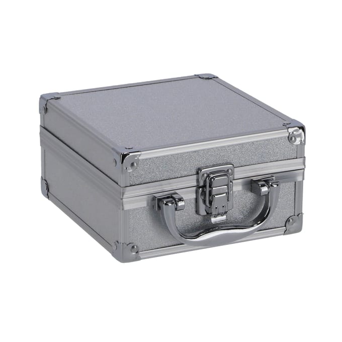 Casuelle Aluminium Mini Cosmetica Koffer Zilver