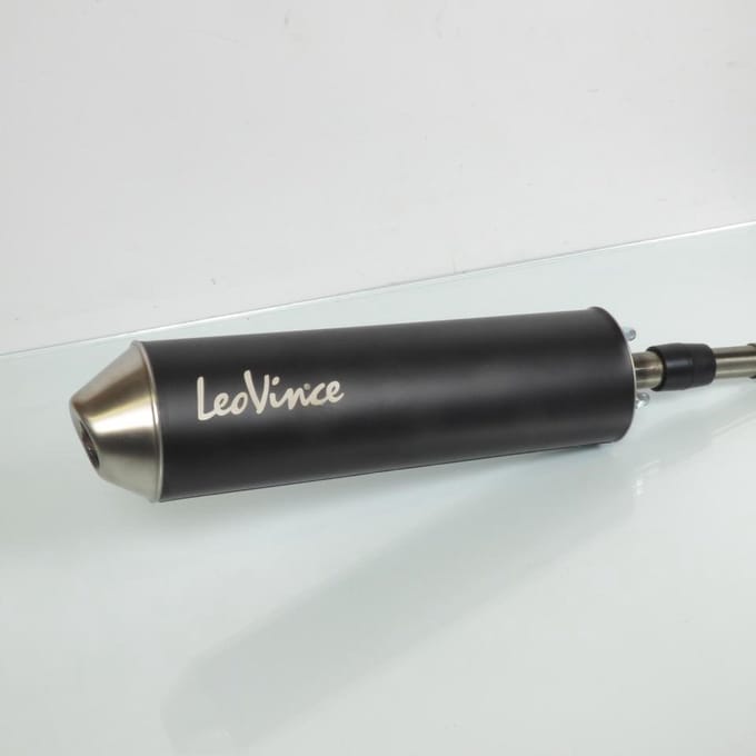 Pot d échappement Leovince pour Moto Derbi 50 Senda R X-Trem Eu2 3408BN /HM V6 noir passage bas Neuf