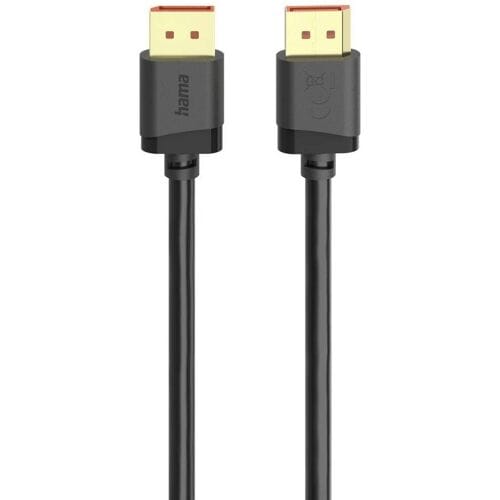 Hama 00202010 DisplayPort-kabel DisplayPort Aansluitkabel DisplayPort-stekker 2 m Zwart 8K UHD