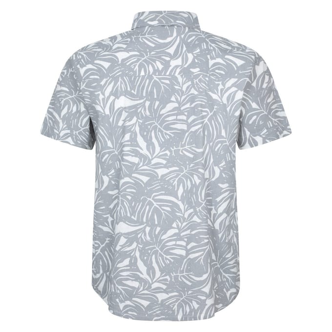 Mountain Warehouse Overhemd met korte mouwen voor heren Tropical (Grijs)
