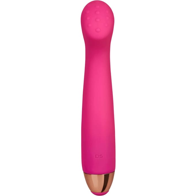 Genopte G-Punkt siliconen vibrator, oplaadbaar, 18 cm