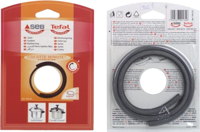 SEB - AFDICHTINGSRUBBER SNELKOOKPAN 3,5L - ALU - DIAM 190MM - AUTHENTIQUE / MINUTE - 790135